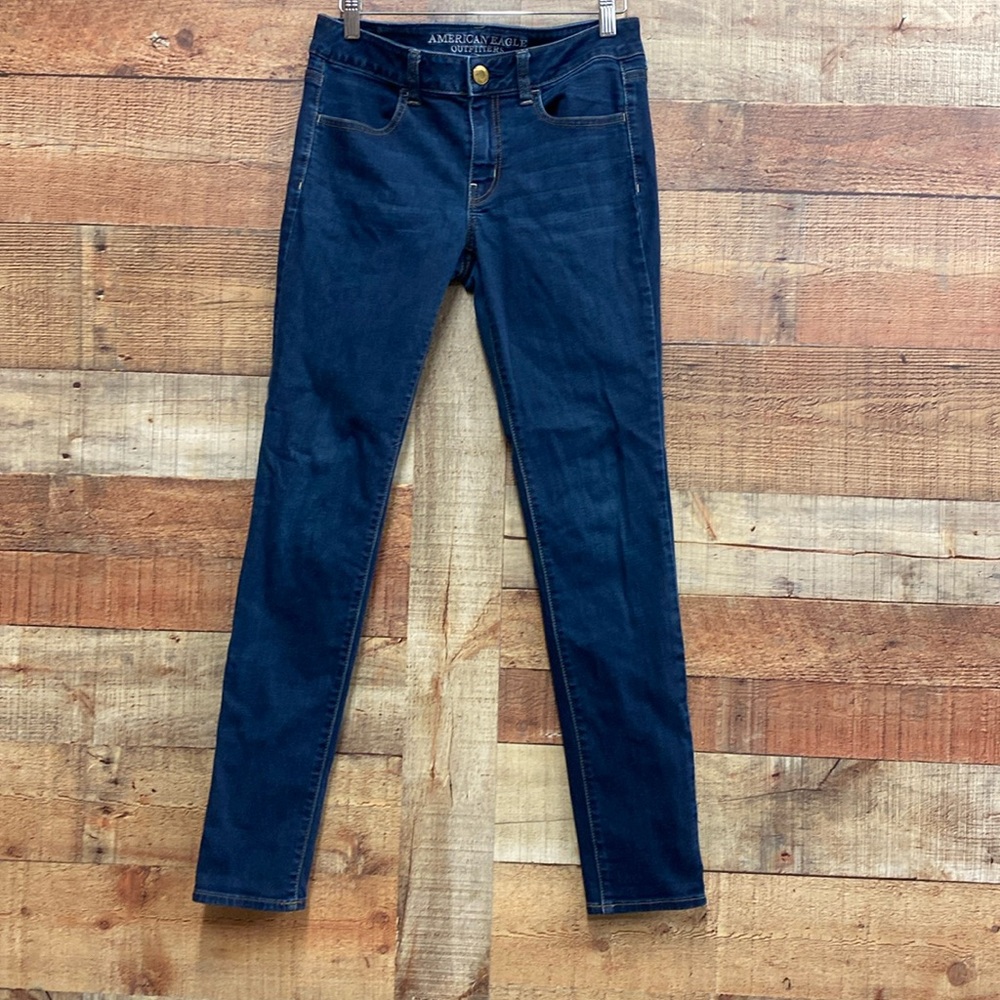 American Eagle Dark Wash Jeggings 6